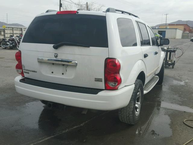 1D8HB58D45F571689 - 2005 DODGE DURANGO LI WHITE photo 4