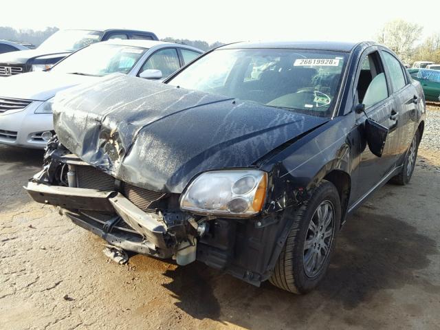 4A32B2FF1CE018005 - 2012 MITSUBISHI GALANT FE BLACK photo 2