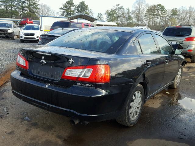 4A32B2FF1CE018005 - 2012 MITSUBISHI GALANT FE BLACK photo 4