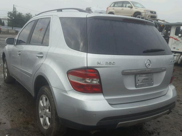 4JGBB86E76A042751 - 2006 MERCEDES-BENZ ML 350 SILVER photo 3