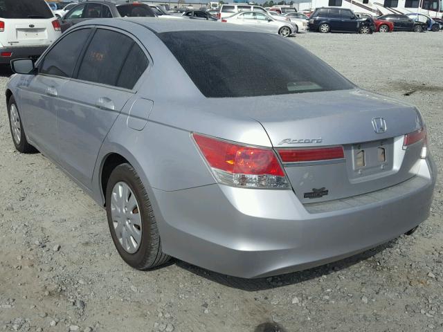 1HGCP2F30BA073678 - 2011 HONDA ACCORD LX SILVER photo 3