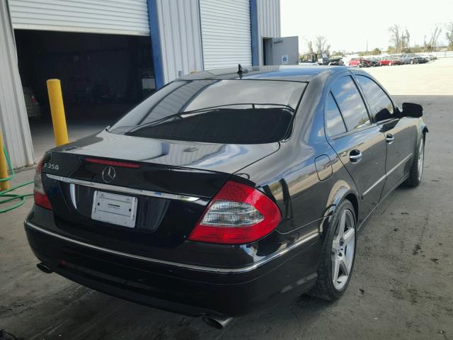 WDBUF56X79B421599 - 2009 MERCEDES-BENZ E 350 BLACK photo 4