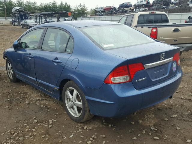 2HGFA165X9H361584 - 2009 HONDA CIVIC LX BLUE photo 3