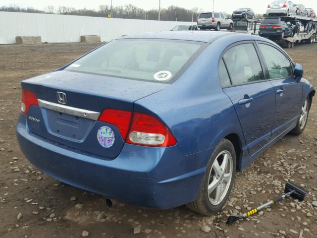 2HGFA165X9H361584 - 2009 HONDA CIVIC LX BLUE photo 4