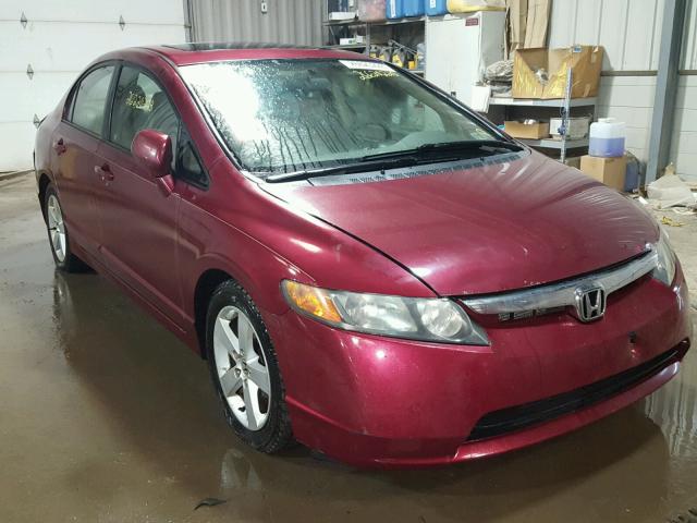 1HGFA16886L040295 - 2006 HONDA CIVIC EX BURGUNDY photo 1