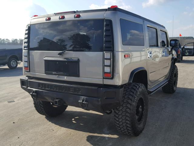 5GRGN23U45H109952 - 2005 HUMMER H2 TAN photo 4