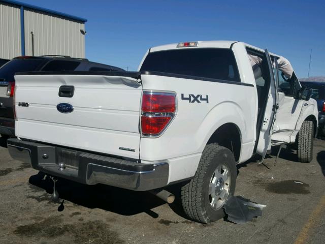 1FTFW1EF6DFC28308 - 2013 FORD F150 SUPER WHITE photo 4