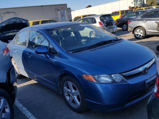 1HGFA168X8L035246 - 2008 HONDA CIVIC EX ლურჯი ფოტო 1