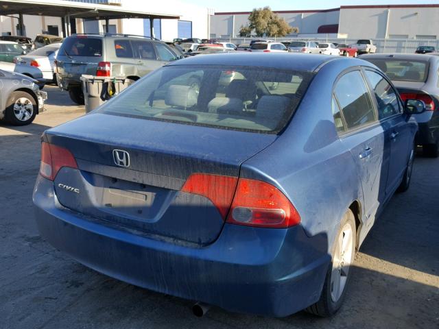 1HGFA168X8L035246 - 2008 HONDA CIVIC EX BLUE photo 4