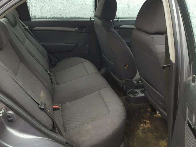 KL1TD56E39B386309 - 2009 CHEVROLET AVEO LS GRAY photo 6