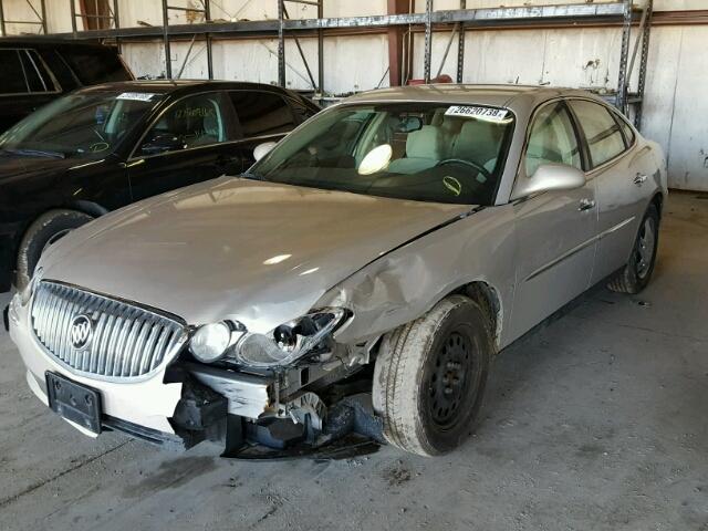 2G4WC582781182893 - 2008 BUICK LACROSSE C GOLD photo 2