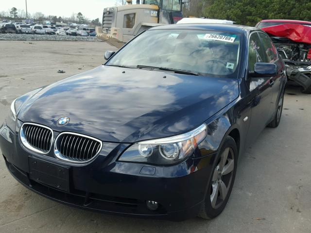 WBANF73517CU26323 - 2007 BMW 530 XI BLUE photo 2