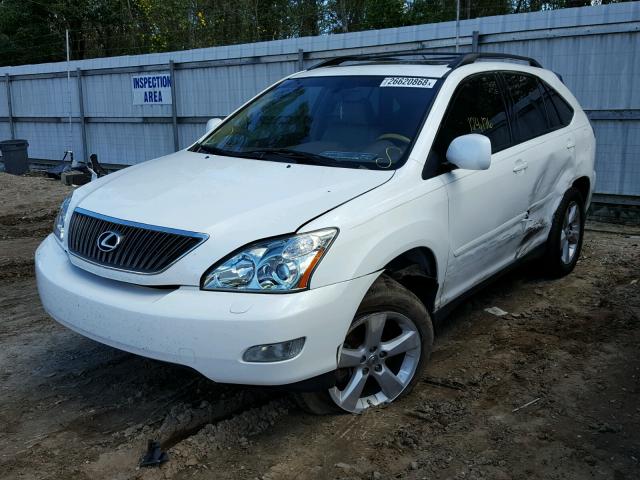 2T2GK31UX7C026287 - 2007 LEXUS RX 350 WHITE photo 2