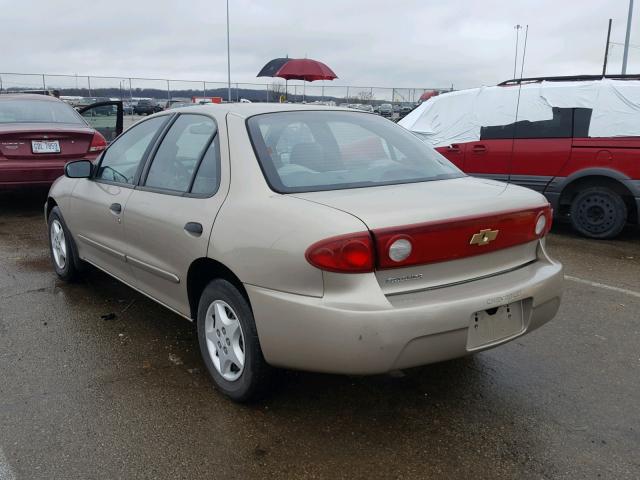 1G1JC52F647356176 - 2004 CHEVROLET CAVALIER TAN photo 3