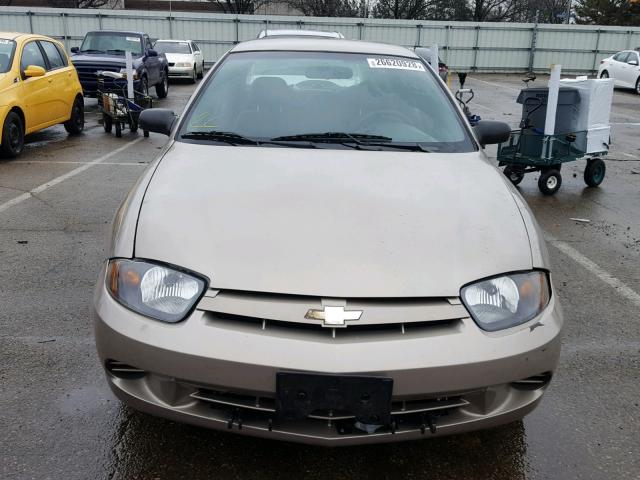 1G1JC52F647356176 - 2004 CHEVROLET CAVALIER TAN photo 9