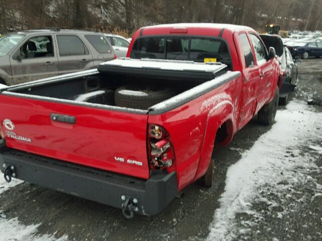 5TEUU42N56Z184446 - 2006 TOYOTA TACOMA ACC RED photo 4