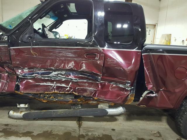 1FTRX18L23NA80805 - 2003 FORD F150 BURGUNDY photo 10