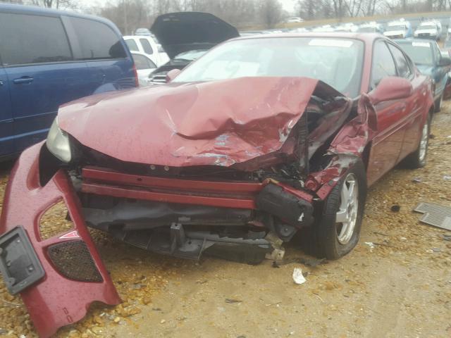 2G2WP522841193630 - 2004 PONTIAC GRAND PRIX Tünd qırmızı foto 9