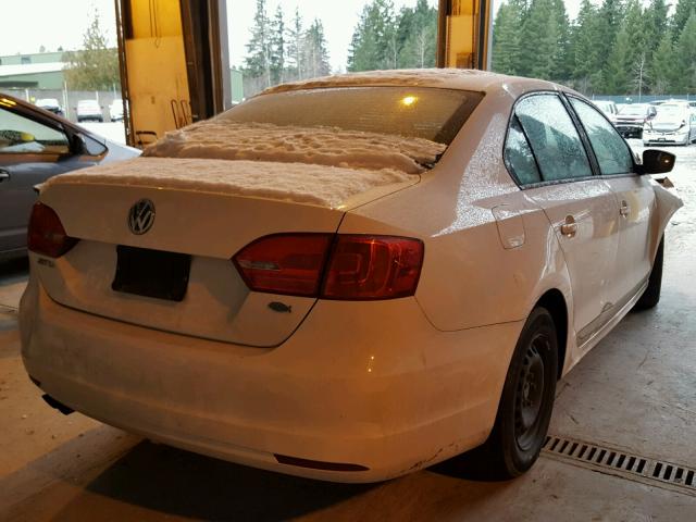 3VW2K7AJ9CM375547 - 2012 VOLKSWAGEN JETTA BASE 白色 照片 4