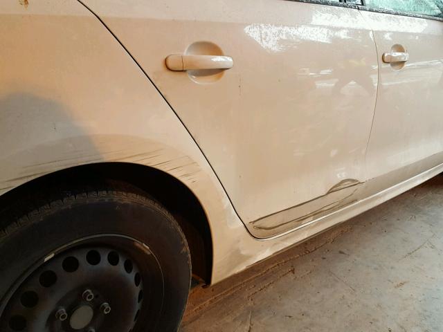 3VW2K7AJ9CM375547 - 2012 VOLKSWAGEN JETTA BASE 白色 照片 9