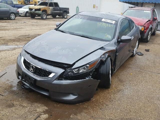 1HGCS2B80AA001345 - 2010 HONDA ACCORD EXL GRAY photo 2