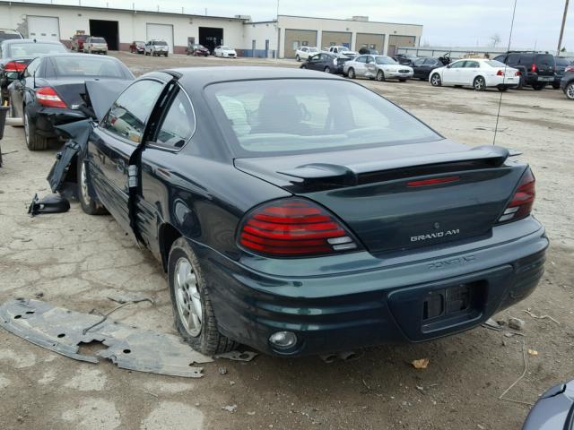 1G2NF12E21M674801 - 2001 PONTIAC GRAND AM S GREEN photo 3