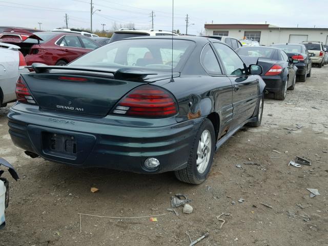 1G2NF12E21M674801 - 2001 PONTIAC GRAND AM S მწვანე ფოტო 4