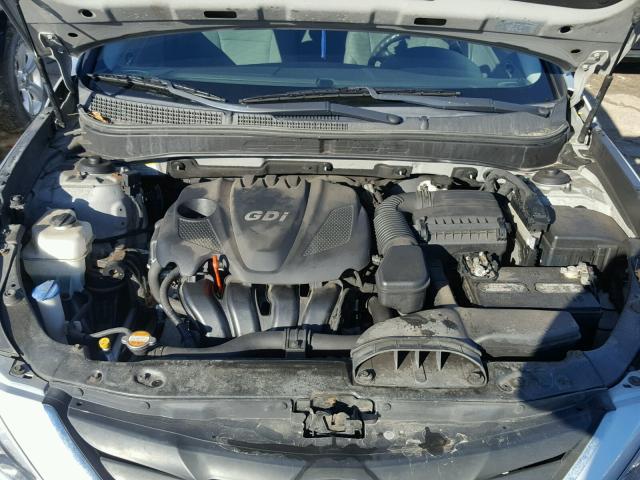 5NPEB4AC4BH202152 - 2011 HYUNDAI SONATA GLS SILVER photo 7