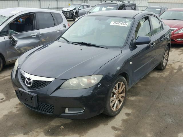 JM1BK32F271649647 - 2007 MAZDA 3 I BLACK photo 2