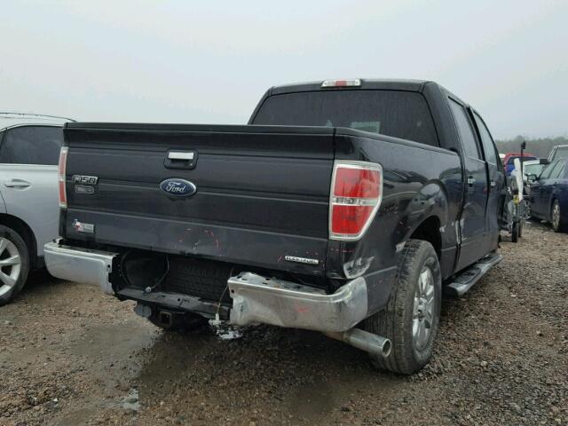 1FTFW1CF4DKD15179 - 2013 FORD F150 SUPER BLACK photo 4