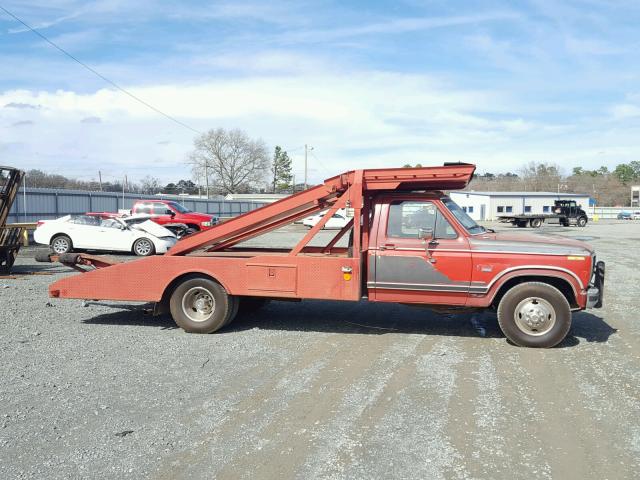 1FDJF3712GKA21428 - 1986 FORD F350 RED photo 9