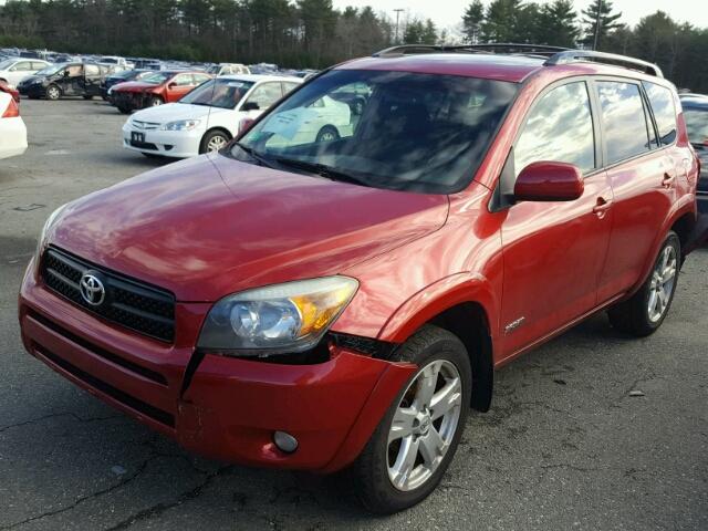 JTMBD32V085160899 - 2008 TOYOTA RAV4 SPORT RED photo 2