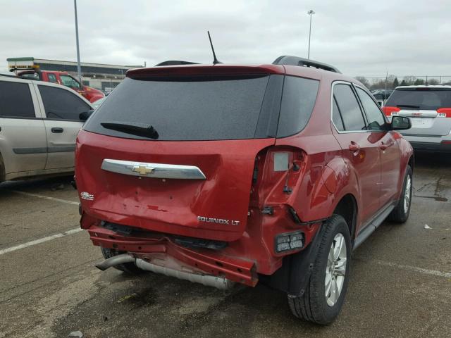 2GNALDEK0D6373802 - 2013 CHEVROLET EQUINOX LT RED photo 4