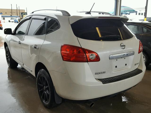 JN8AS5MV5BW271559 - 2011 NISSAN ROGUE S WHITE photo 3