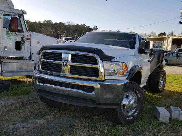 3C63DRALXCG342853 - 2012 DODGE RAM 3500 S WHITE photo 2