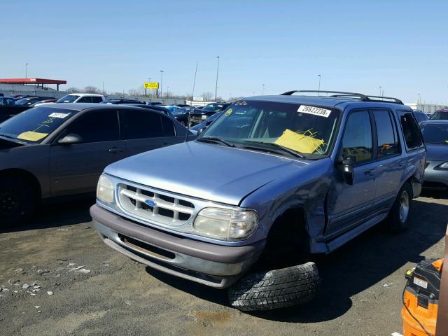 1FMDU35P6VUB29675 - 1997 FORD EXPLORER BLUE photo 2