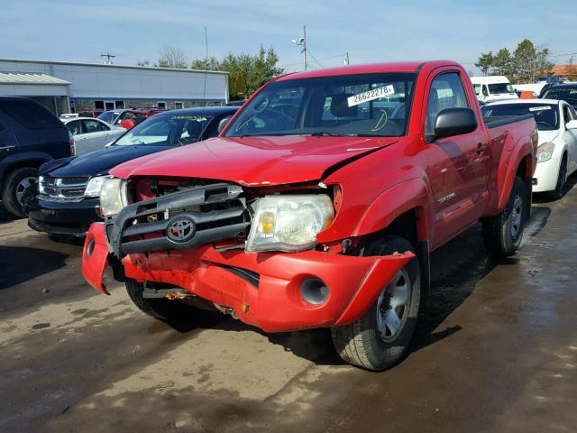 5TEPX42NX5Z030060 - 2005 TOYOTA TACOMA RED photo 2