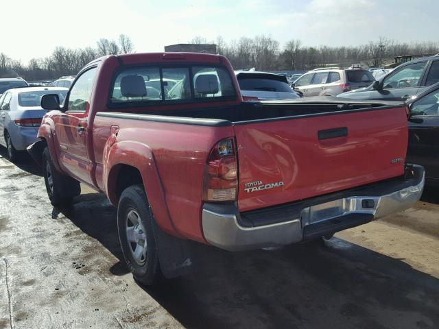 5TEPX42NX5Z030060 - 2005 TOYOTA TACOMA RED photo 3