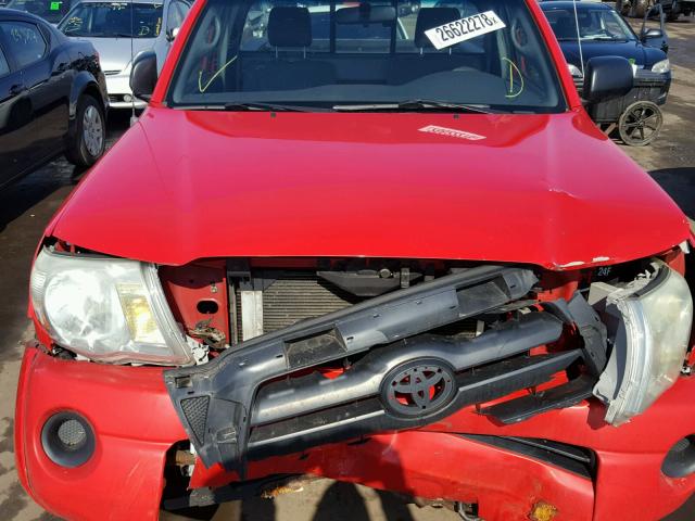 5TEPX42NX5Z030060 - 2005 TOYOTA TACOMA RED photo 7