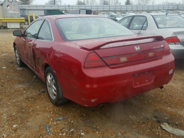 1HGCG22501A034823 - 2001 HONDA ACCORD EX RED photo 3