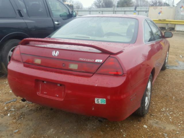 1HGCG22501A034823 - 2001 HONDA ACCORD EX RED photo 4