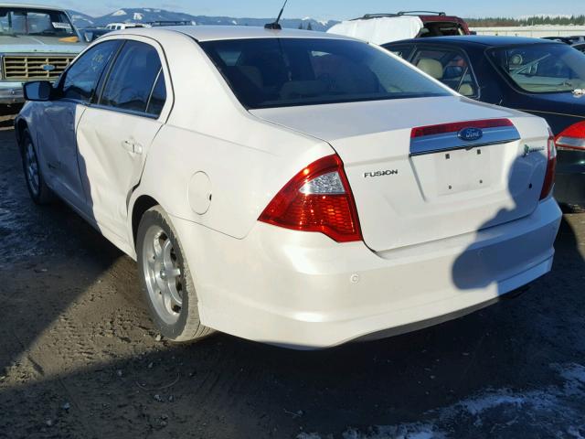 3FADP0L34BR239630 - 2011 FORD FUSION HYB WHITE photo 3