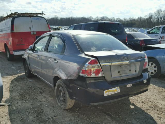 KL1TD56687B150213 - 2007 CHEVROLET AVEO BASE GRAY photo 3