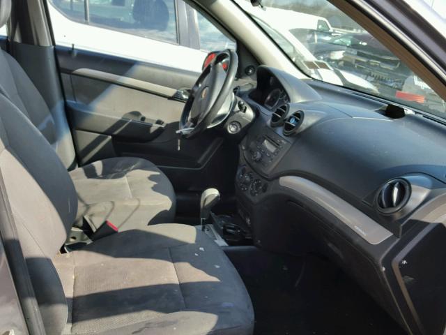 KL1TD56687B150213 - 2007 CHEVROLET AVEO BASE Gri fotoğraf 5