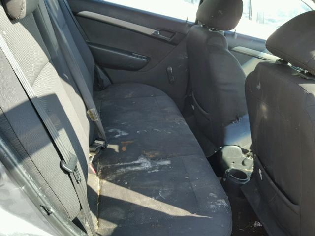KL1TD56687B150213 - 2007 CHEVROLET AVEO BASE Gri fotoğraf 6