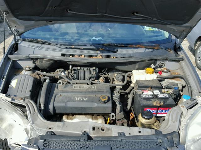 KL1TD56687B150213 - 2007 CHEVROLET AVEO BASE Gri fotoğraf 7