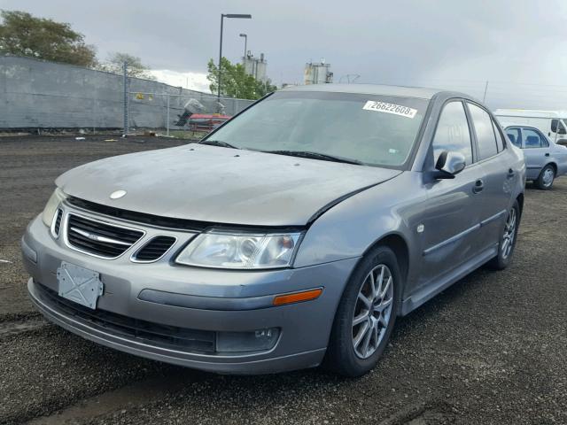 YS3FB49S841033563 - 2004 SAAB 9-3 LINEAR GRAY photo 2