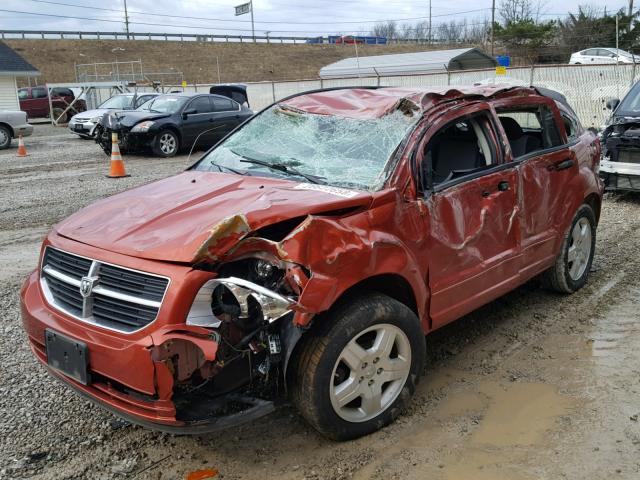 1B3HB48B68D600702 - 2008 DODGE CALIBER SX ORANGE photo 2