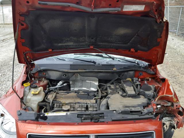 1B3HB48B68D600702 - 2008 DODGE CALIBER SX ORANGE photo 7