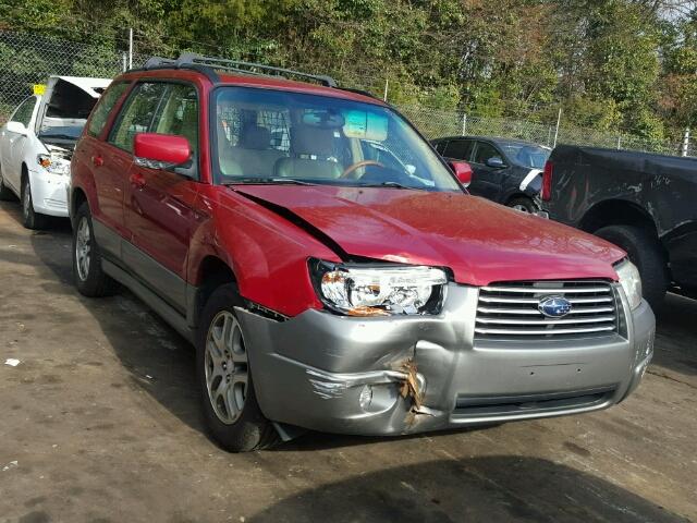 JF1SG67656H702509 - 2006 SUBARU FORESTER 2 RED photo 1